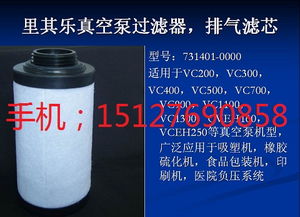 廠家供應731401 0000里其樂真空泵油霧過濾器配套圖片